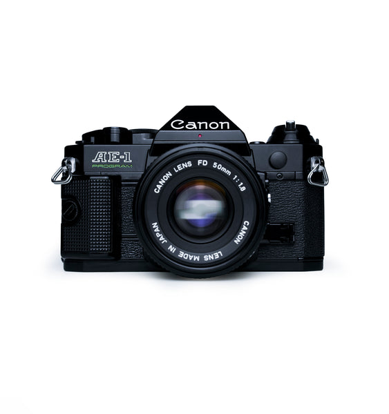 Canon AE-1 Program Black 35mm SLR Film Camera with 50mm F1.8 28
