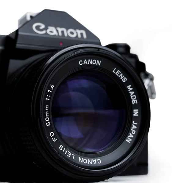 ☆美品！！☆完全動作 Canon A-1 50mm F1.4 ＃215 Canon A1 Black + FD 50mm F1.4 Lens – SHOWA