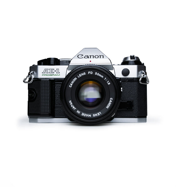 Canon AE-1 Program 35mm SLR Film Camera with 50mm f1.8 Lens
