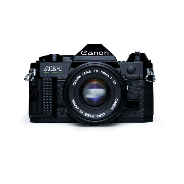 Canon AE-1 Program Black 35mm SLR Film Camera with 50mm F1.8 28