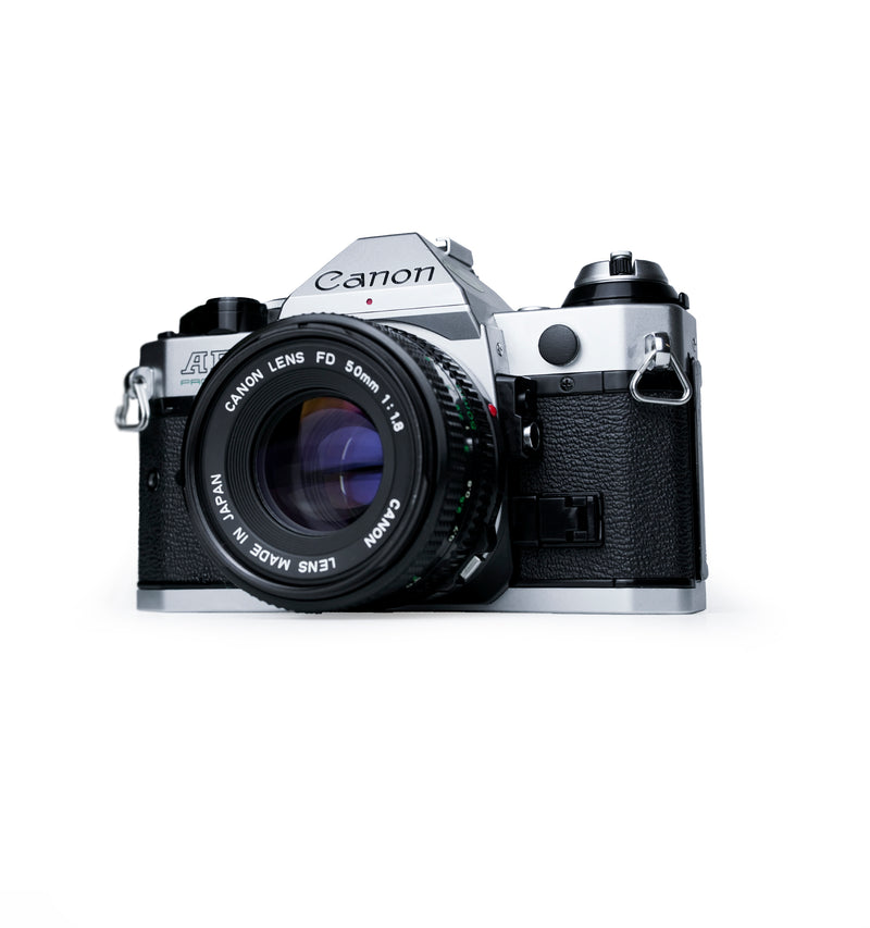 Canon AE-1 Program 35mm SLR Film Camera with 50mm F1.8 Lens