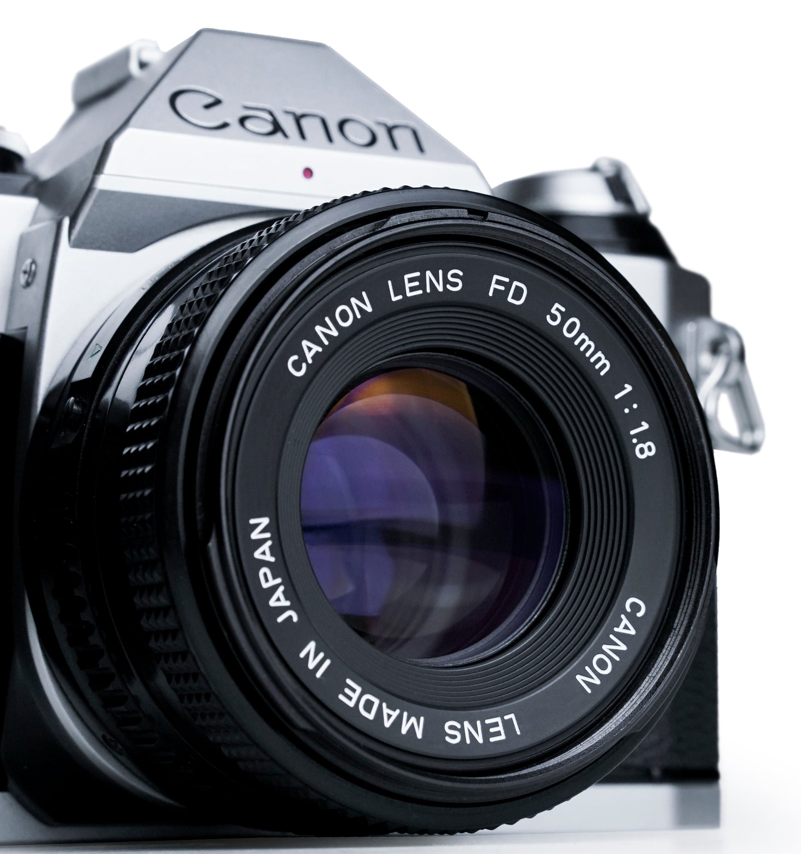 Canon AE-1 Program 35mm SLR Film Camera with 50mm F1.8 Lens