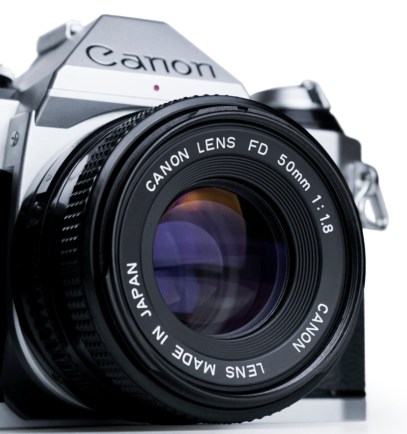 Canon AE-1 Program 35mm SLR Film Camera with 50mm F1.8 Lens