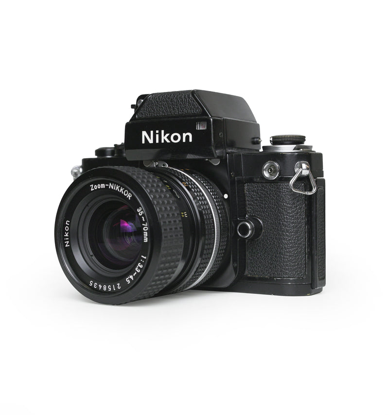 Nikon F2 35mm SLR Film Camera with Nikon Zoom-Nikkor 35-70mm F3.3-4.5 Lens
