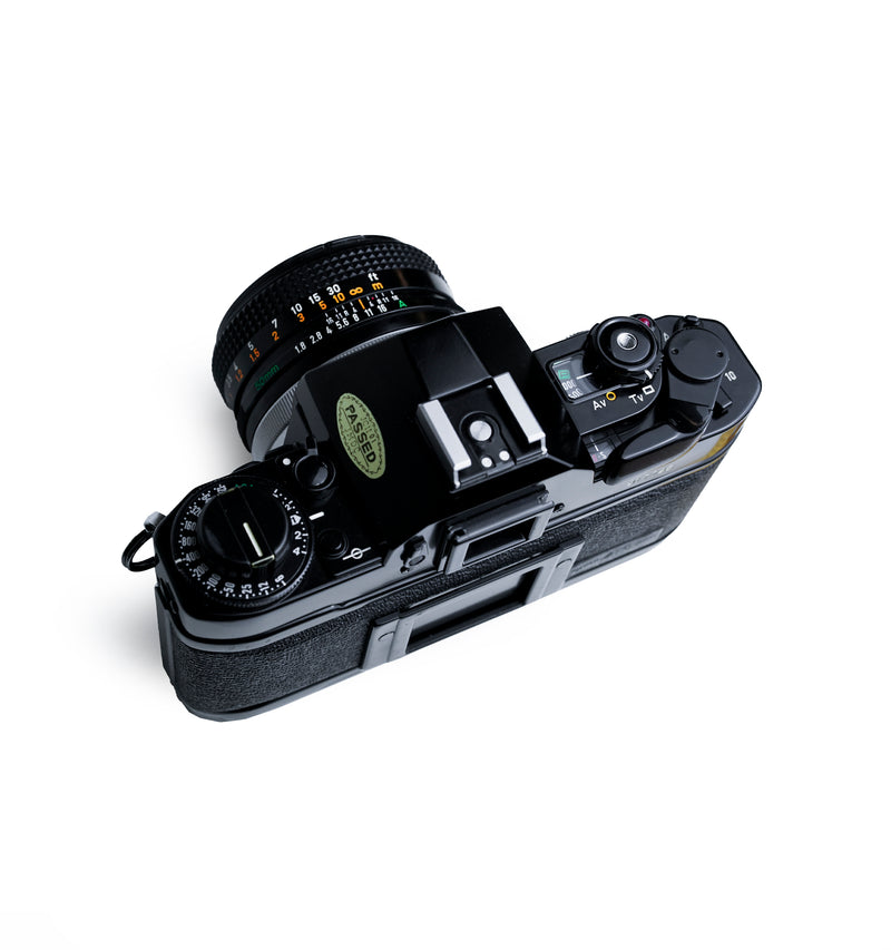 Canon A-1 35mm SLR Film Camera Set with 50mm F1.8 S.C. Lens