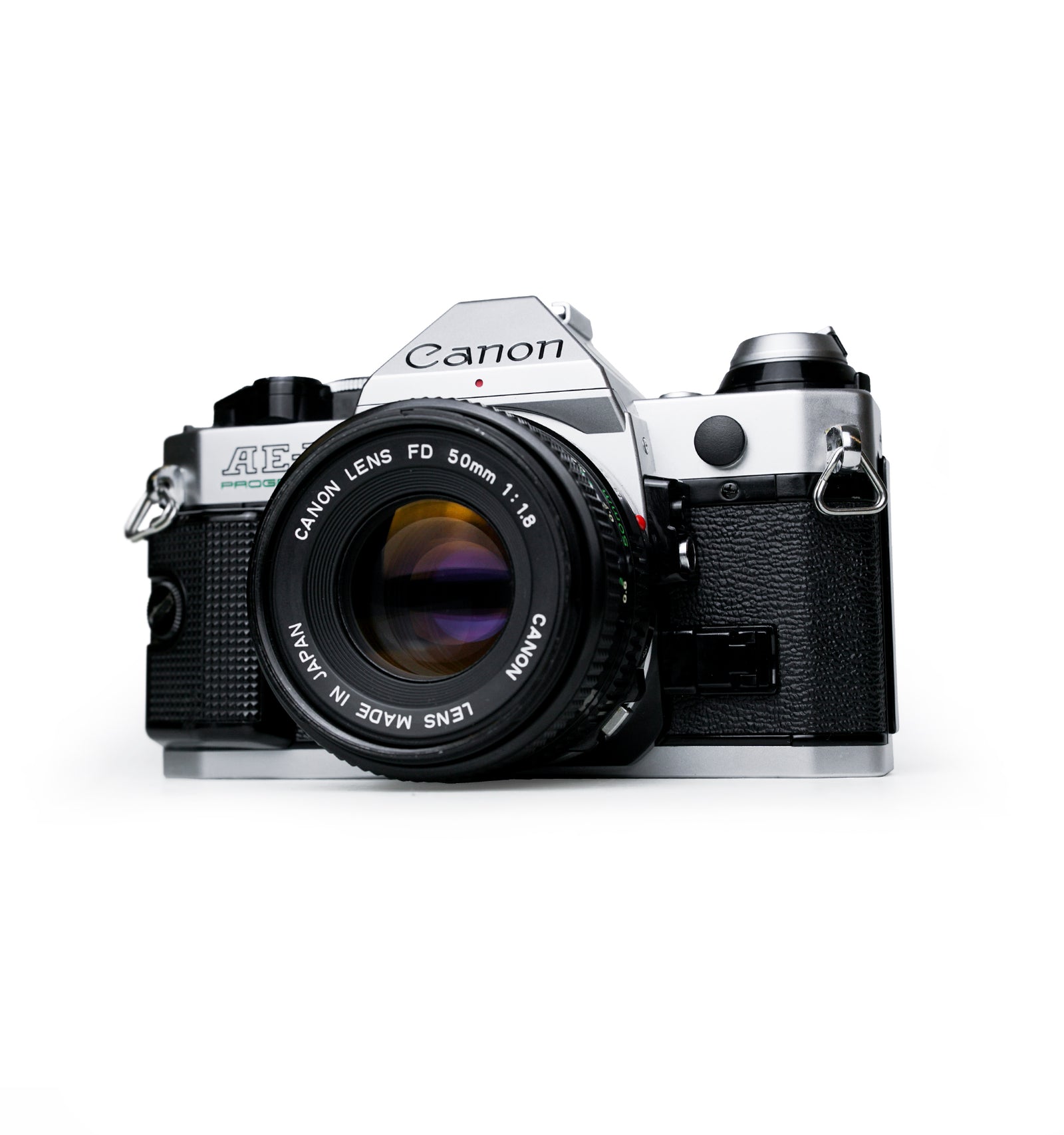 Canon AE-1 Program 35mm SLR Film Camera with 50mm F1.8 Lens