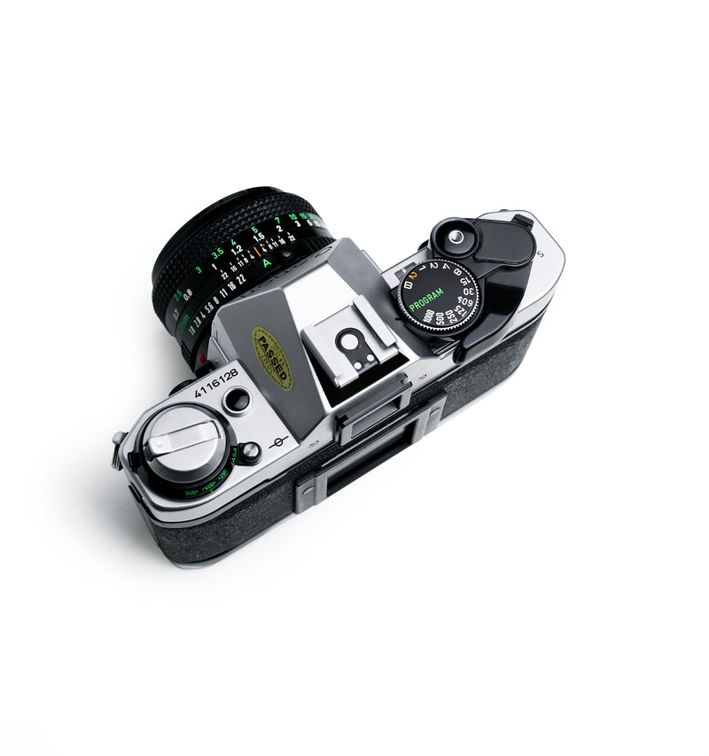 Canon AE-1 Program 35mm SLR Film Camera with 50mm F1.8 Lens