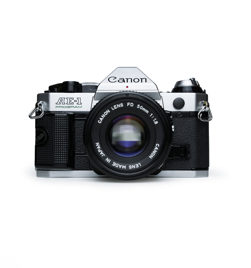 Canon AE-1 Program 35mm SLR Film Camera with 50mm F1.8 Lens