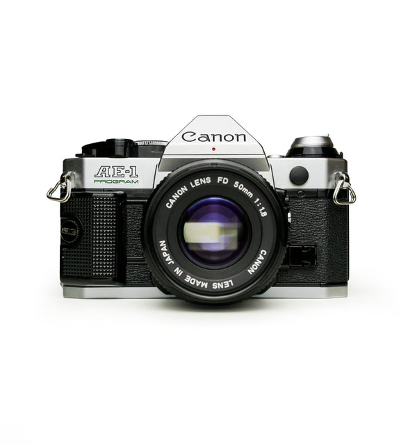 Canon AE-1 Program 35mm SLR Film Camera with 50mm F1.8 Lens