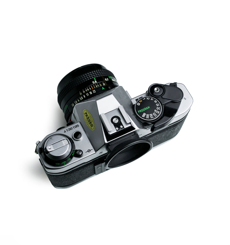 Canon AE-1 Program 35mm SLR Film Camera with 50mm F1.8 Lens
