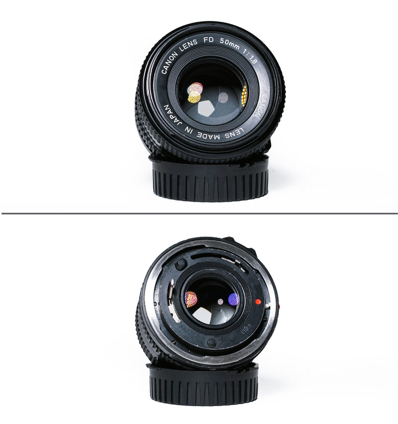 Canon AE-1 Program 35mm SLR Film Camera Set with 2 Lenses
