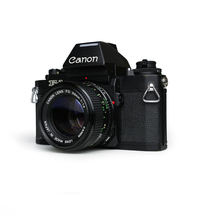 Canon F-1  New 35mm SLR Film Camera with 50mm F1.4 Lens