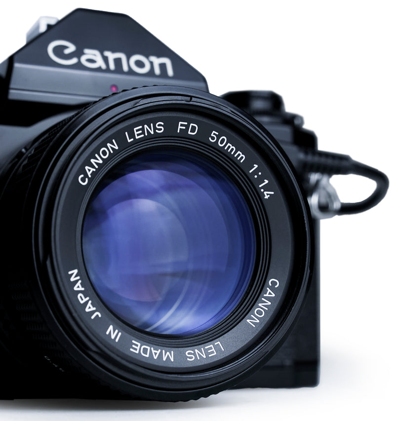 Canon A-1 35mm SLR Film Camera with 50mm F1.4 & Data Back & Power