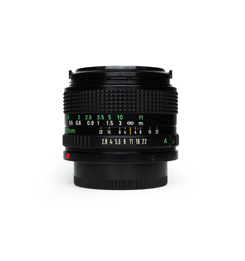 Canon FD 28 mm F2.8 Lens