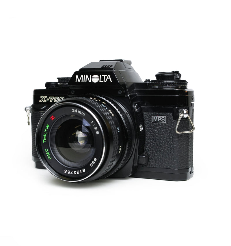 Minolta X-700 35mm SLR Film Camera with 24mm Lens