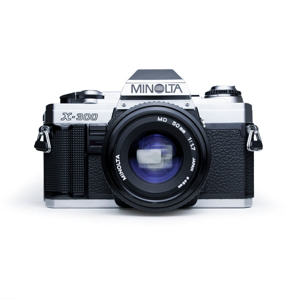 Minolta X-300 35 mm SLR Film Camera with 50 mm F 1.7 Lens