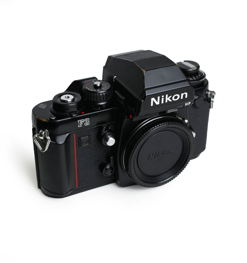 Nikon F3 HP Body 35mm SLR Camera with Nikon MD-14 Motor Drive & Nikon MF-14 Data Back