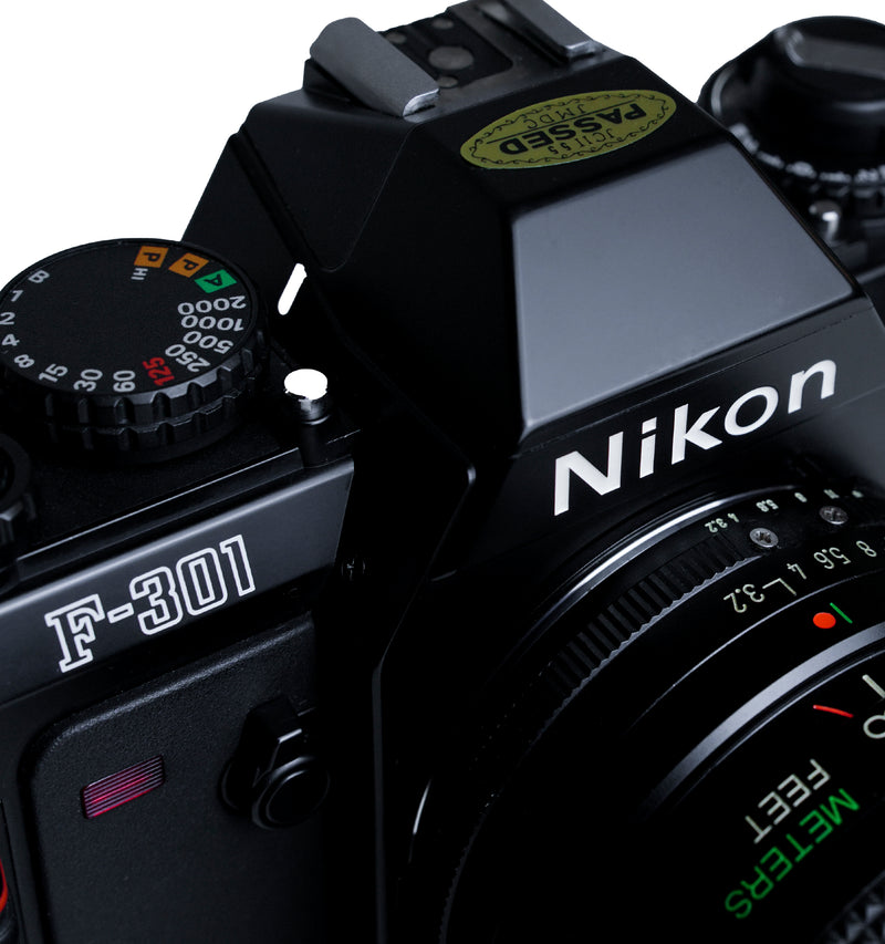 Nikon F-301 35mm SLR Film Camera with Vivitar 35-105 mm Lens