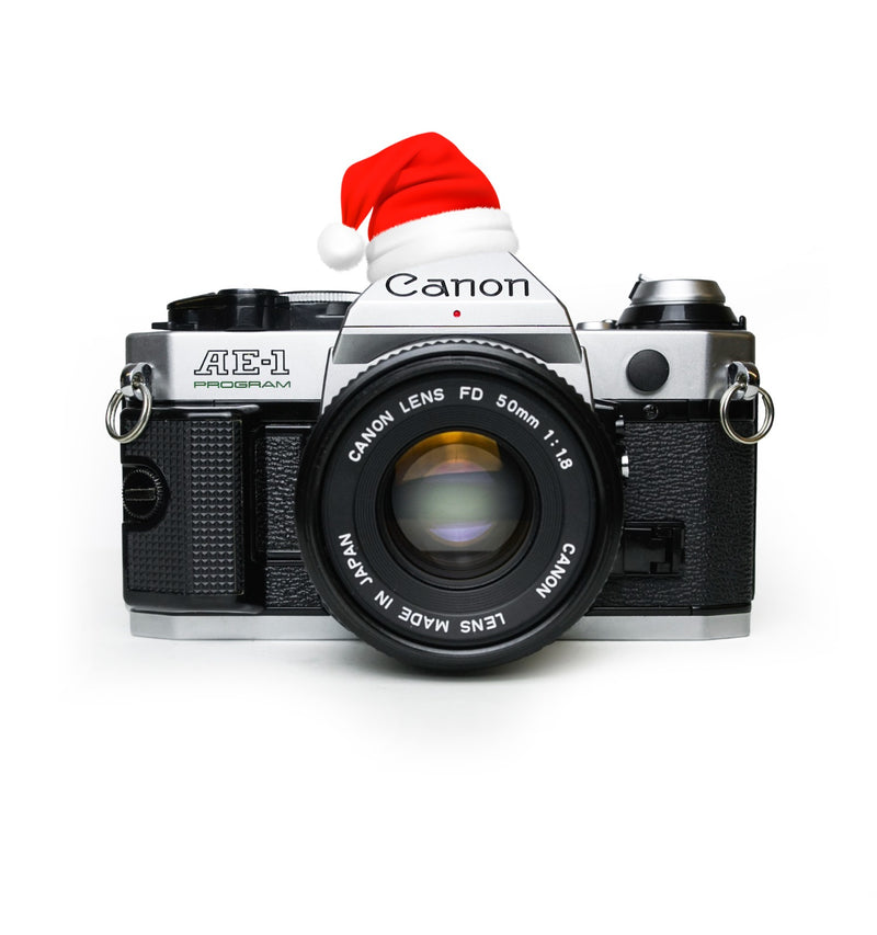 Canon AE-1 Program 35mm SLR Film Camera Set with 2 Lenses