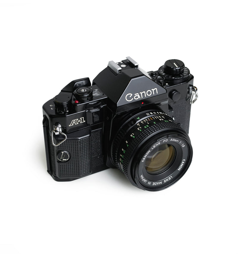 Canon A-1 35mm SLR Film Camera with 50 mm Lens
