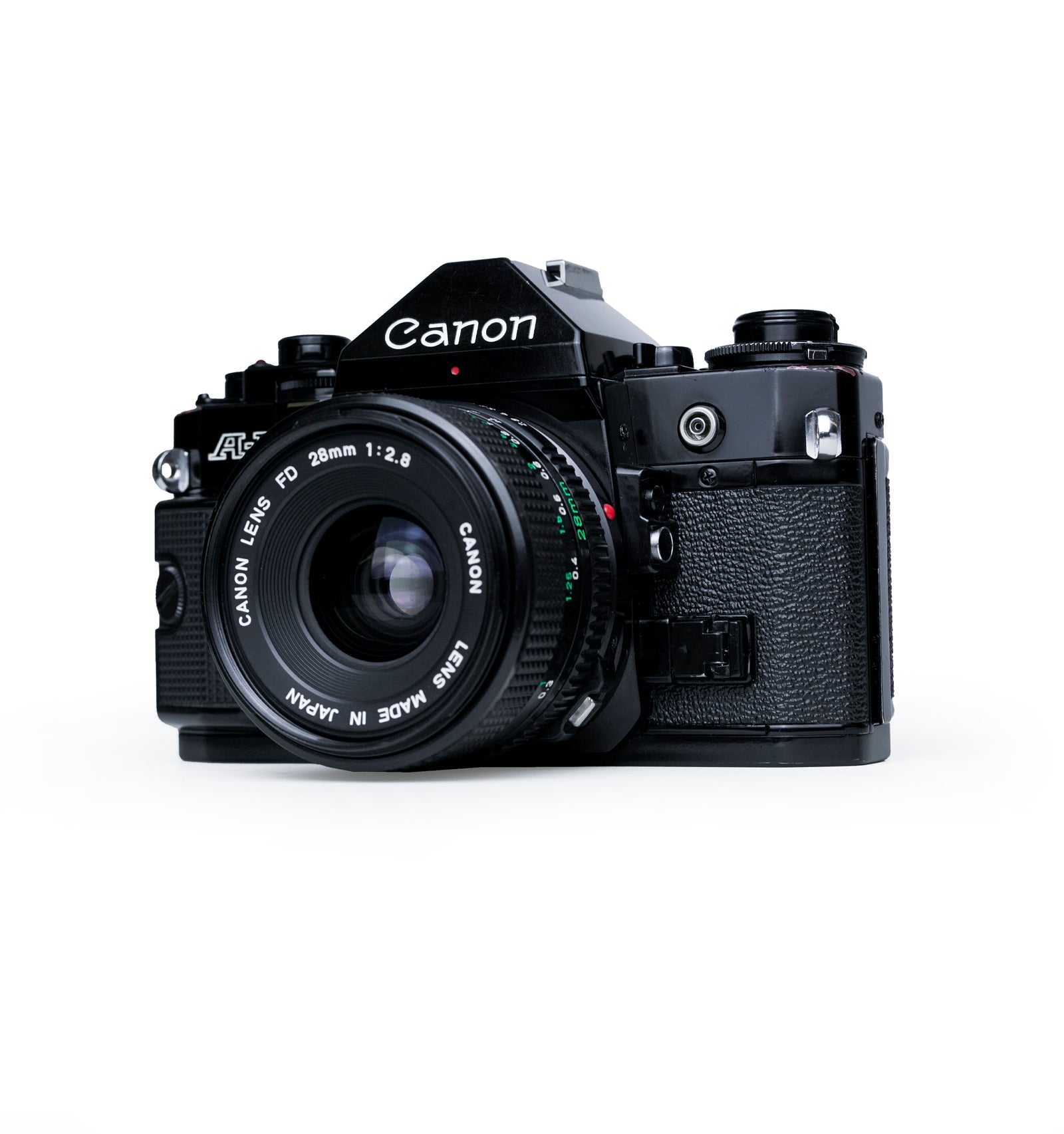 Canon A-1 35mm SLR Film Camera with 28mm f2.8 Lens
