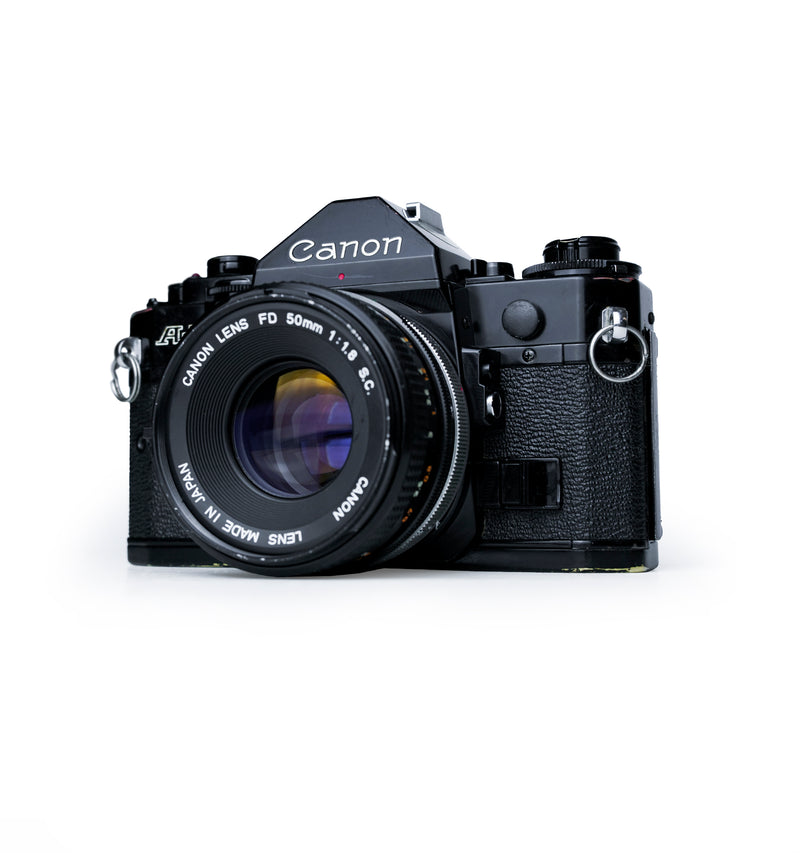 Canon A-1 35mm SLR Film Camera with 50mm F1.8 S.C. Lens