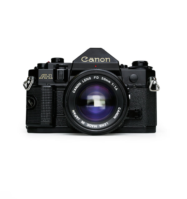 Canon A-1 35mm SLR Film Camera with 50mm F1.4 Lens