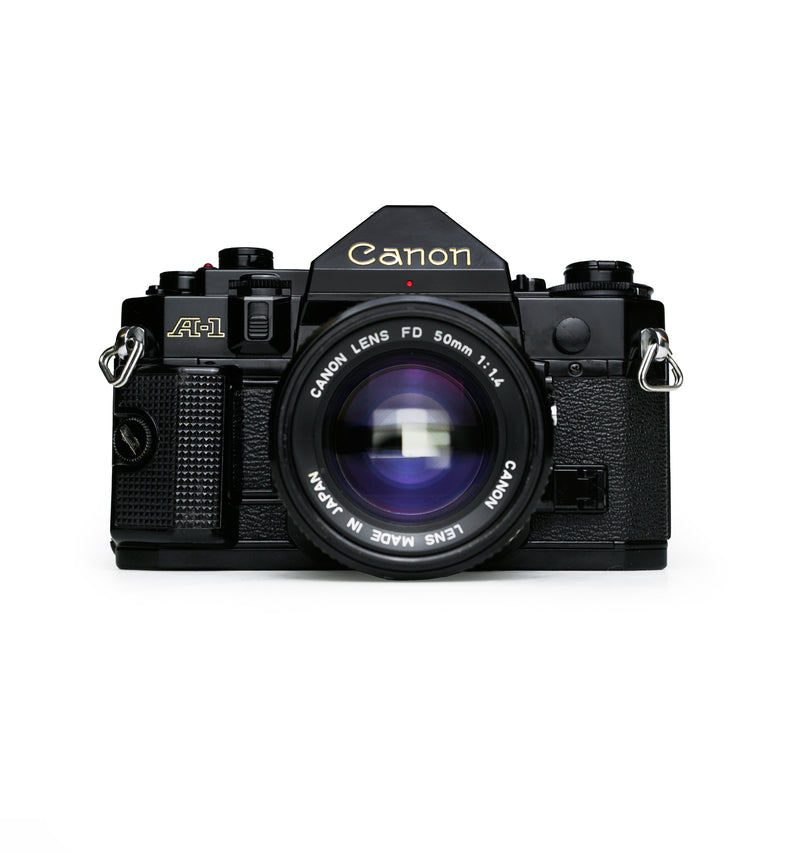 Canon A-1 35mm SLR Film Camera with 50mm F1.4 Lens