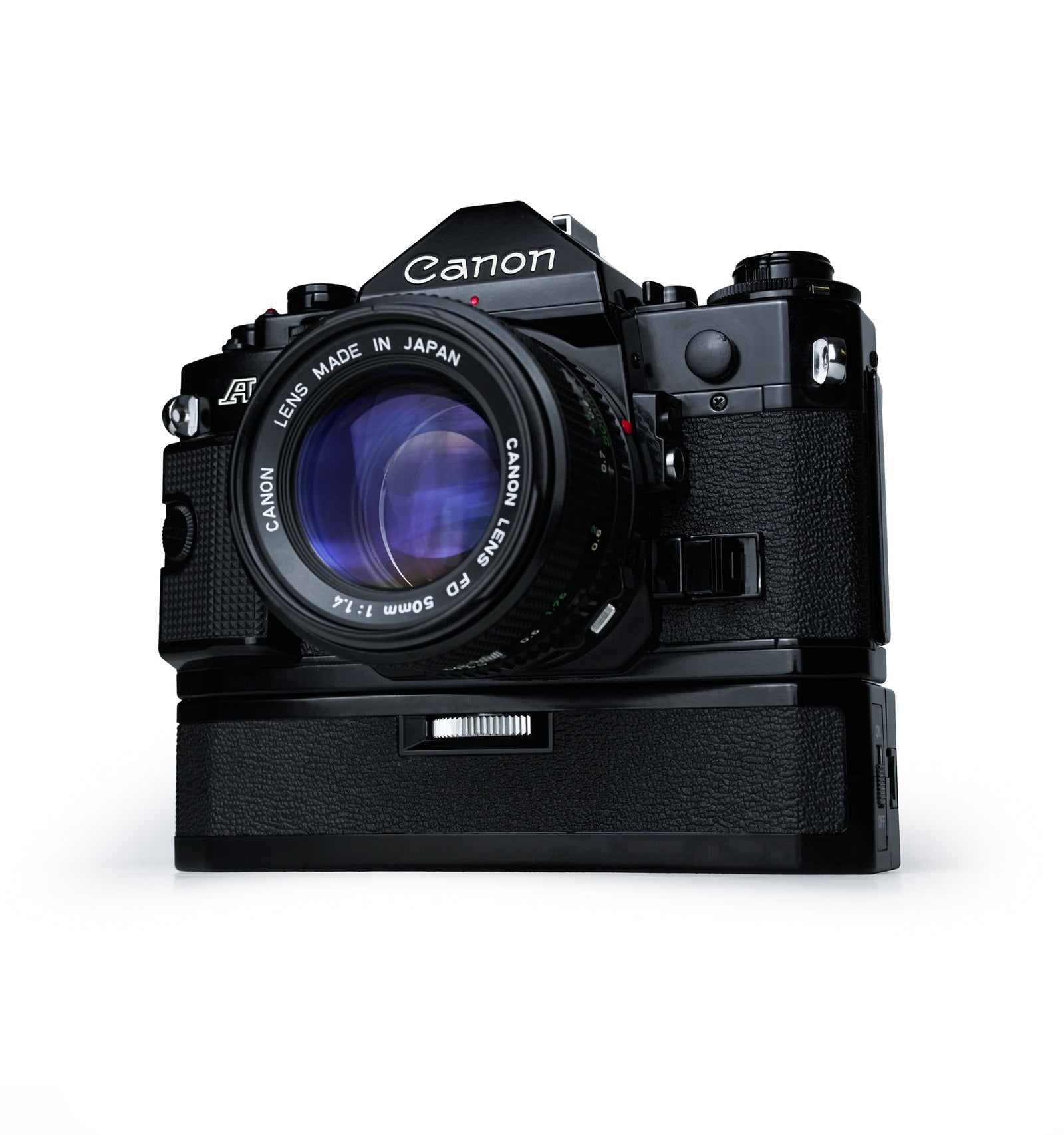 Canon A-1 35mm SLR Film Camera with 50mm F1.4 & 28mm F2.8 Lens