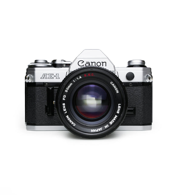 Canon AE-1 35mm SLR Film Camera with 50mm F1.4 S.S.C Lens