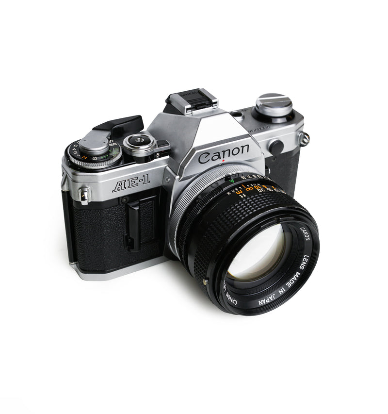 Canon AE-1 35mm SLR Film Camera with 50mm F1.4 S.S.C Lens