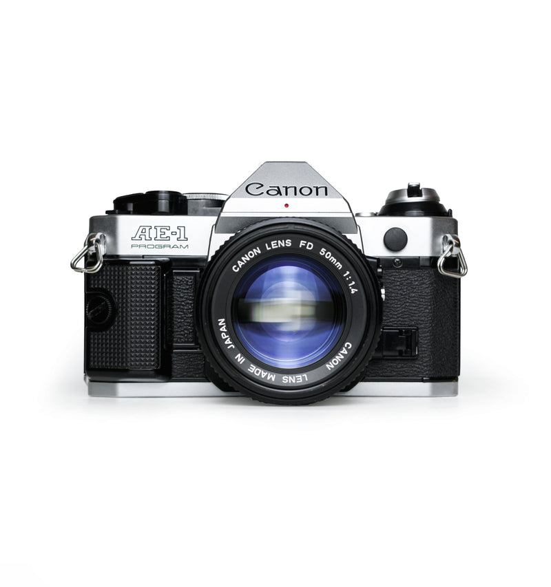 Canon AE-1 Program 35mm SLR Film Camera with 50mm F1.4 Lens