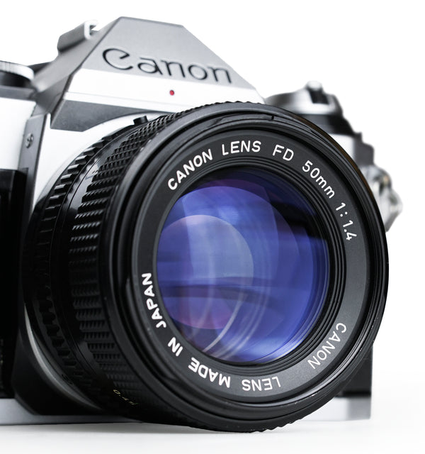 Canon AE-1 Program 35mm SLR Film Camera with 50mm F1.4 Lens