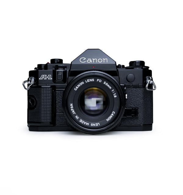 Canon A-1 35mm SLR Film Camera with 50mm F1.8 Lens