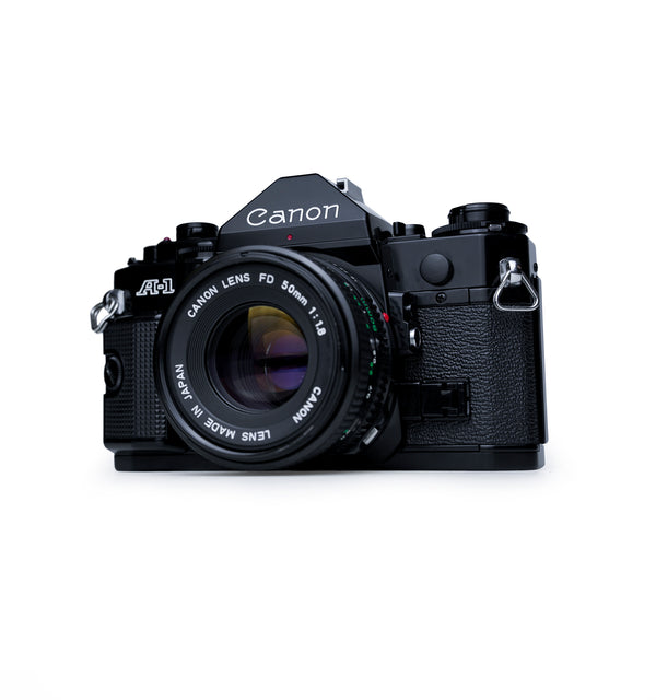 Canon A-1 35mm SLR Film Camera with 50mm F1.8 Lens