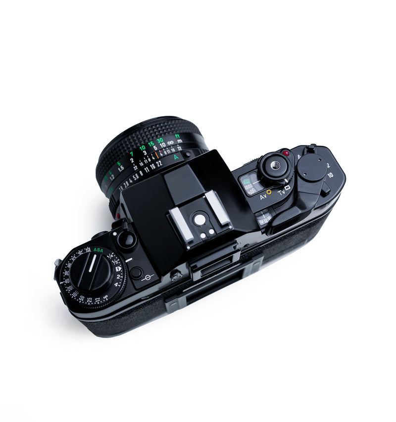Canon A-1 35mm SLR Film Camera with 50mm F1.8 Lens