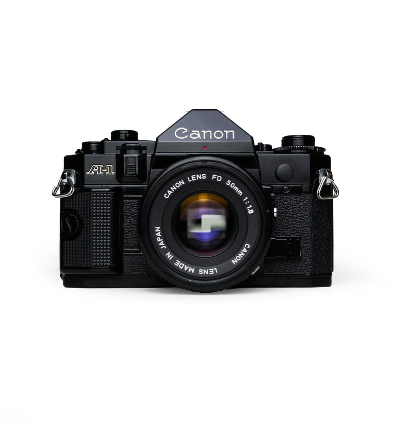 Canon A-1 35mm SLR Film Camera with 50mm F1.8 Lens