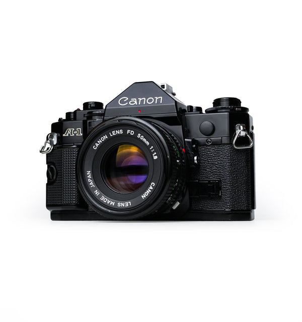 Canon A-1 35mm SLR Film Camera with 50mm F1.8 Lens