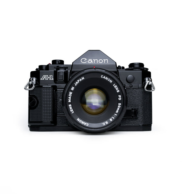 Canon A-1 35mm SLR Film Camera with 50mm F1.8 Lens