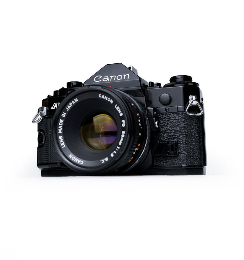 Canon A-1 35mm SLR Film Camera with 50mm F1.8 Lens