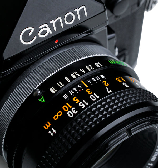 Canon A-1 35mm SLR Film Camera with 50mm F1.8 Lens