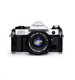 Canon AE-1 Program 35mm SLR Film Camera with 50mm F1.8 Lens