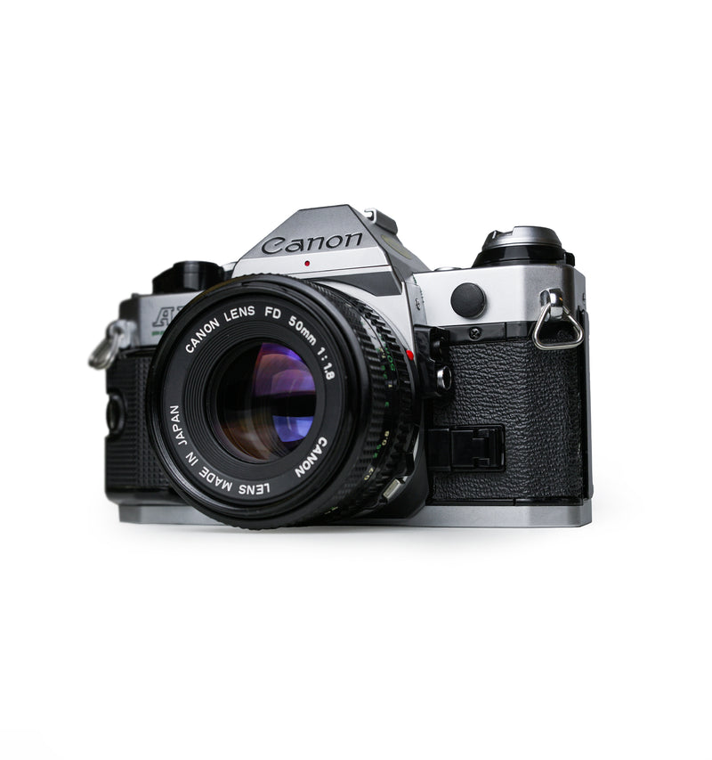 Canon AE-1 Program 35mm SLR Film Camera with 50mm F1.8 Lens