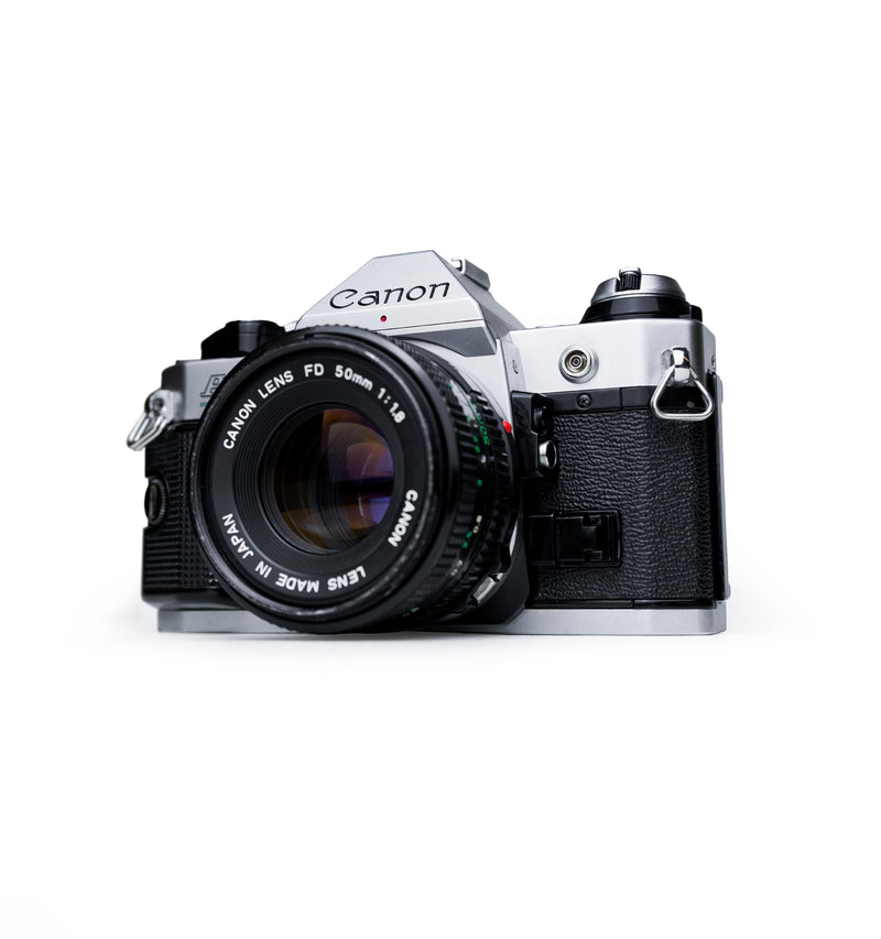 Canon AE-1 Program 35mm SLR Film Camera with 50mm F1.8 Lens