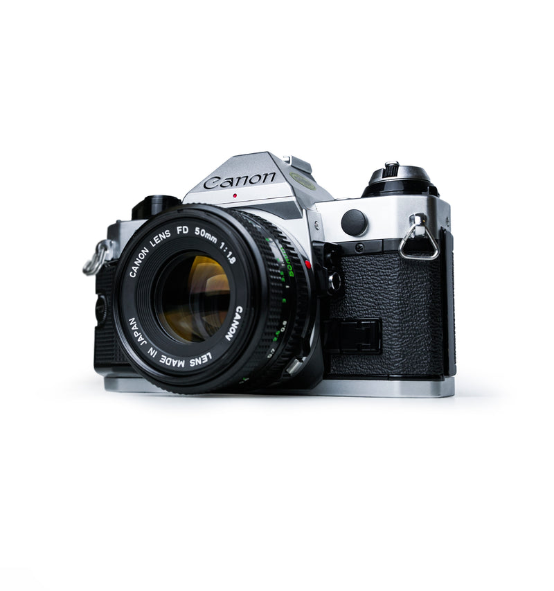 Canon AE-1 Program 35mm SLR Film Camera with 50mm f1.8 Lens