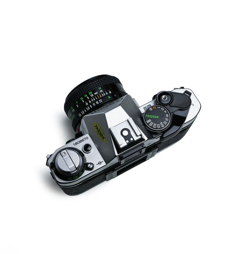 Canon AE-1 Program 35mm SLR Film Camera with 50mm f1.8 Lens