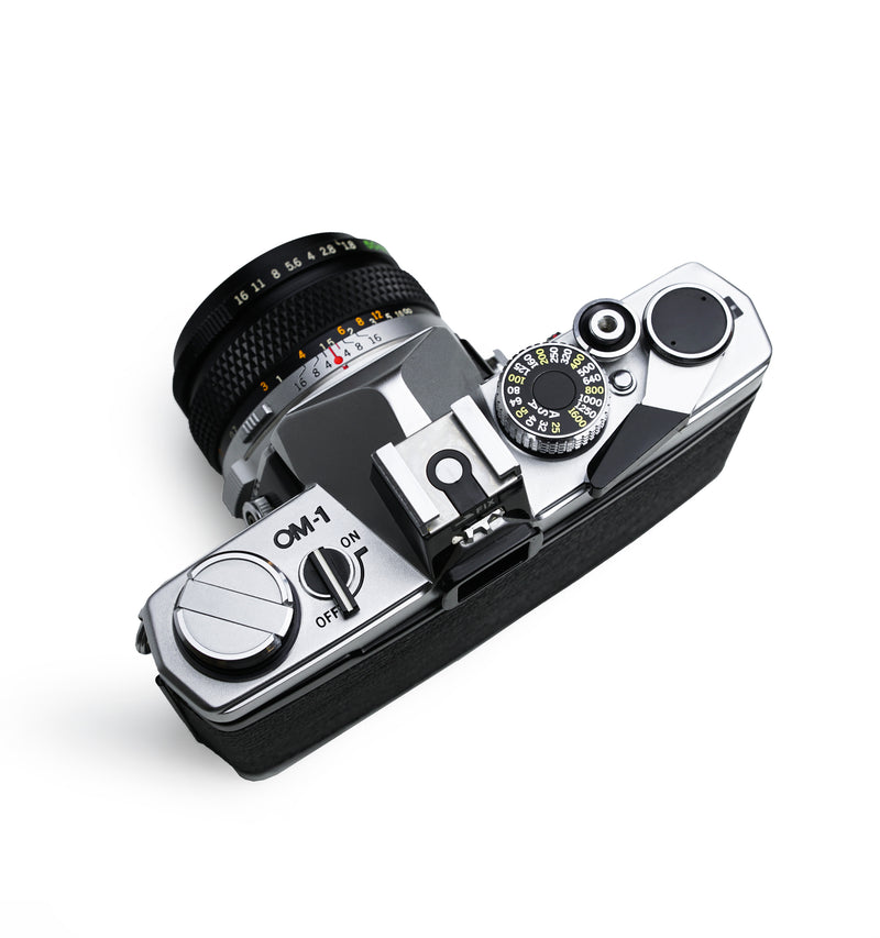 Olympus OM-1 35 mm SLR Film Camera with 50mm Lens