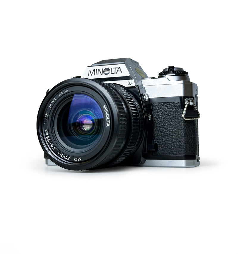 Minolta X-500 35mm SLR Film Camera with 24–35mm f/3.5 Lens