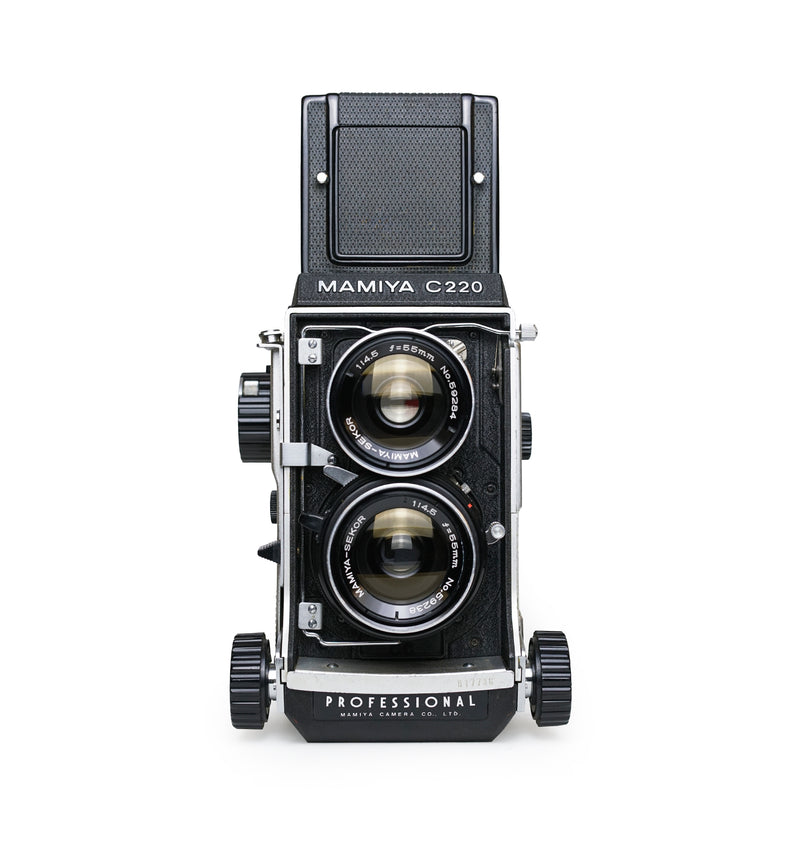 Mamiya C220 Medium Format Camera with 55mm F4.5 & 180mm F4.5 ...