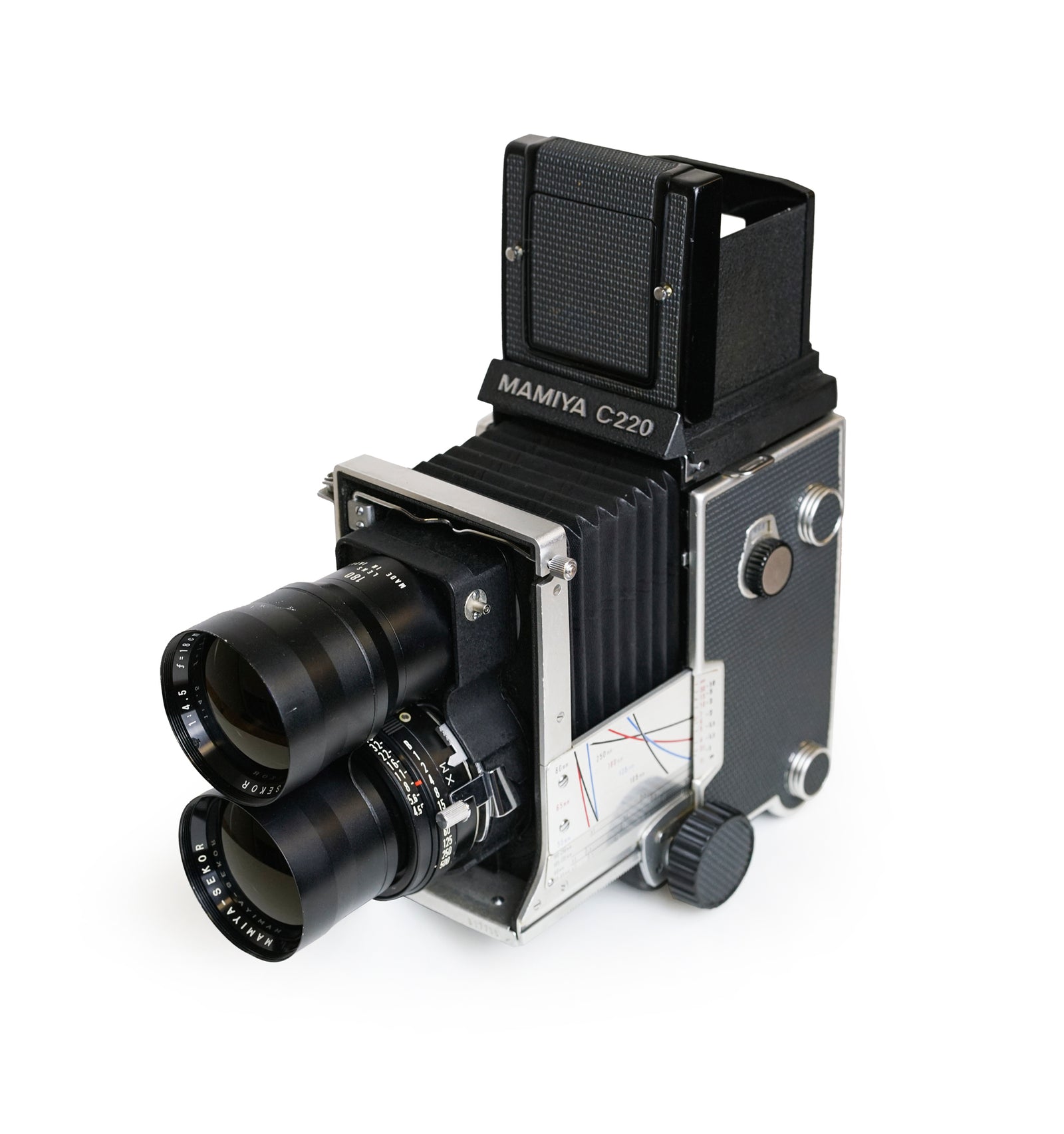 Mamiya C220 Medium Format Camera with 55mm F4.5 & 180mm F4.5 Lenses –  analogmarketplace.com